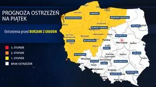 Prognoza zagrożeń IMGW na piątek