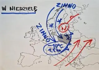 Sytuacja baryczna w Europie w niedzielę