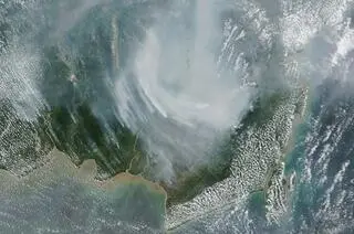 Pożary na Kalimantan, indonezyjskiej części wyspy Borneo 