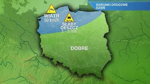 Warunki drogowe w sobotę