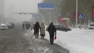 Opady śniegu w Chinach