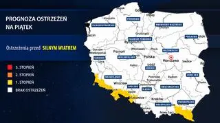 Prognoza zagrożeń na piątek