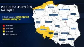 Prognoza zagrożeń IMGW na piątek