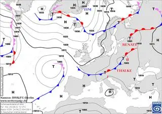 Sytuacja baryczna w poniedziałek 25.04.2022