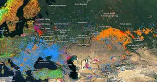 Aktywne pożary w dniach 22.03-21.04.2022 z uwzględnieniem części Europy