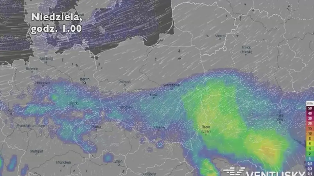 Opady w najbliższych dniach