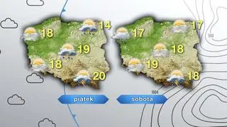 Prognoza pogody na piątek i sobotę