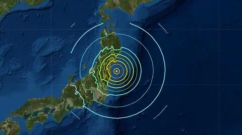 Trzęsienie ziemi u wybrzeży Japonii