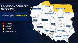 Prognoza zagrożeń IMGW na sobotę