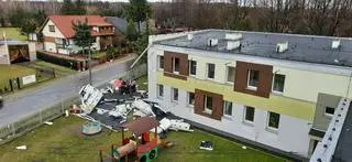Zniszczenia w powiecie zgierskim