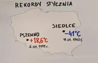 Temperaturowe rekordy stycznia