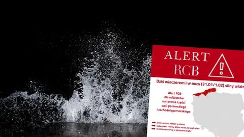 Alert RCB dla północy Polski. "Unikaj otwartych przestrzeni"