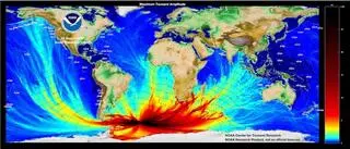 Punkt wyjścia tsunami z sierpnia 2021 roku, które rozlało się po całym świecie
