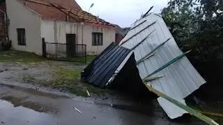 Skutki trąby powietrznej na Podkarpaciu