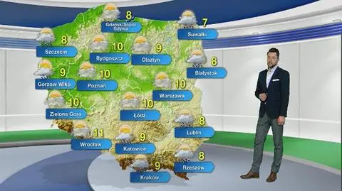 Prognoza pogody na poniedziałek