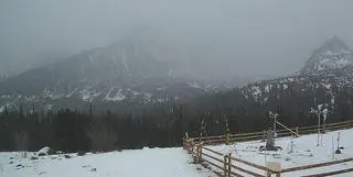 Hala Gąsienicowa, widok na Granaty. Zdjęcie z 23.12