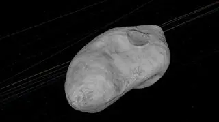 Asteroida 2023 DW - wizualizacja