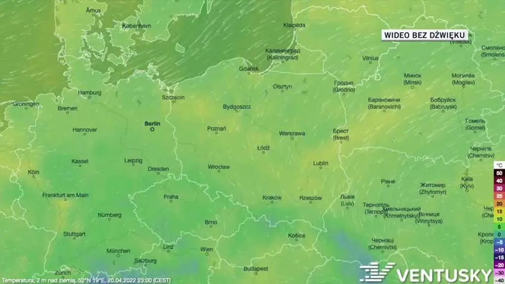 Prognoza temperatury na kolejne dni