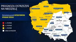 Prognoza zagrożeń na niedzielę