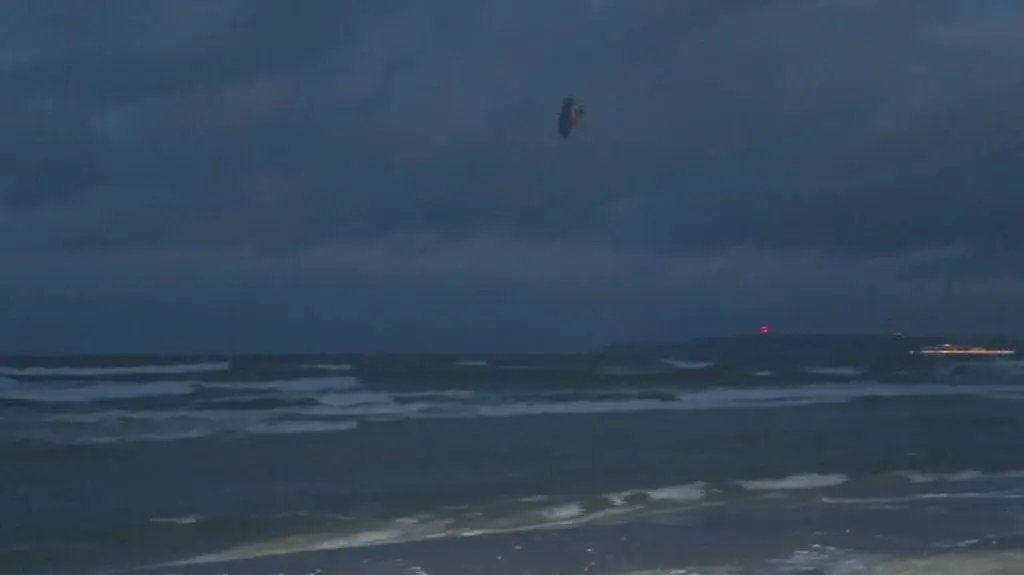 Kitesurferzy o pogodzie w Świnoujściu