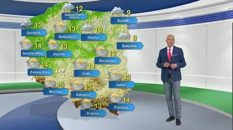 Prognoza pogody na poniedziałek