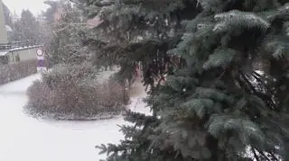 Biały poranek w Łodzi