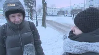 Mroźno w Gdańsku