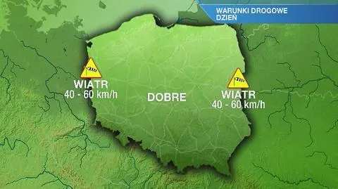 Warunki drogowe we wtorek