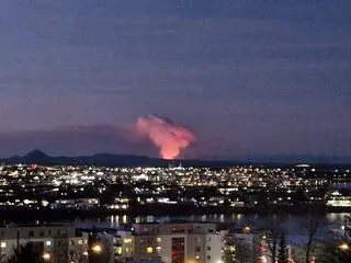 Erupcja wulkanu na Islandii