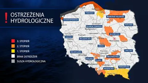 Na morzu możliwe 10 w skali Beauforta, na rzekach też niebezpiecznie