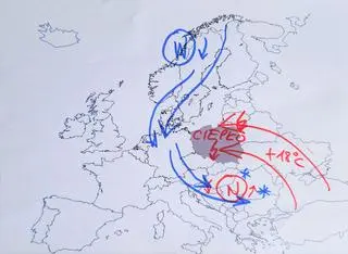 Sytuacja pogodowa nad Europą