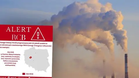 Alert RCB. W kilku miastach jakość powietrza jest niezdrowa, a może się jeszcze pogorszyć