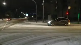 Trudne warunki na drogach w Ostródzie
