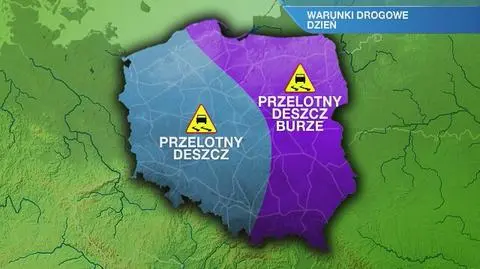 Warunki drogowe w sobotę
