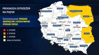 Prognoza zagrożeń IMGW na piątek