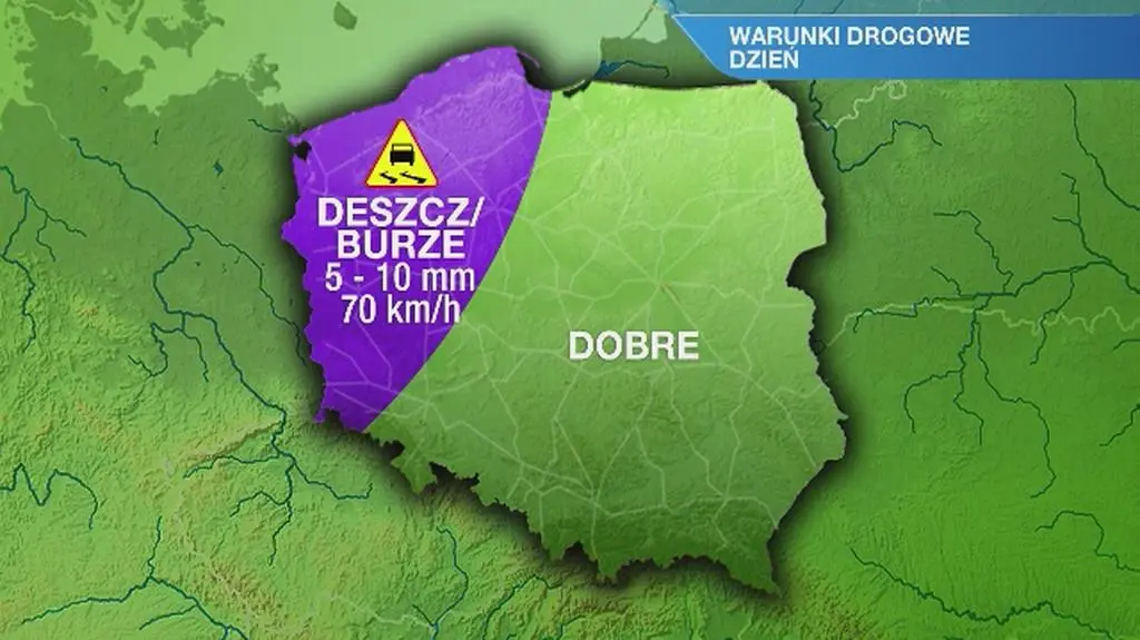 Warunki drogowe w piątek