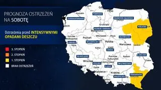 Prognoza zagrożeń na sobotę 28.08