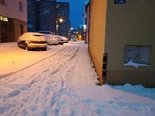 Śnieg w Lęborku