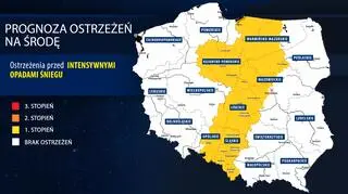Prognoza zagrożeń IMGW na środę