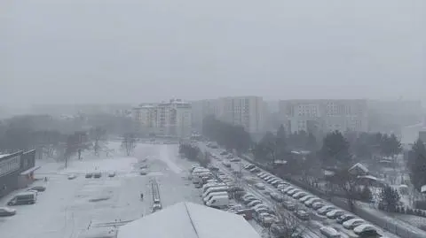 Śnieżyca w Warszawie. Nawierzchnie już robią się śliskie