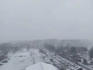 Opady śniegu dotarły do Warszawy