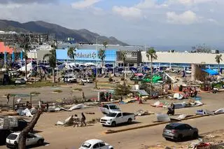 Acapulco po przejściu huraganu Otis
