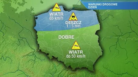 Warunki drogowe w piątek 6