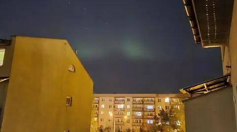 Światła północy zatańczyły na polskim niebie