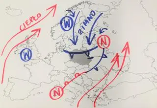 Sytuacja pogodowa nad Europą