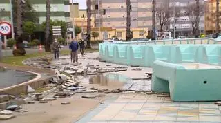 Uszkodzone zostały promenady
