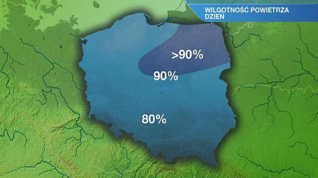 Warunki biometeorologiczne we wtorek