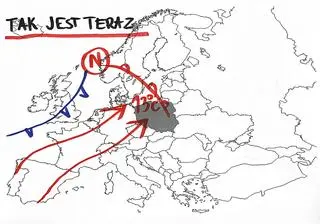 Na razie do Polski płynie ciepłe powietrze