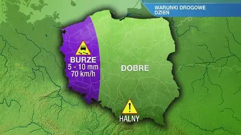 Warunki drogowe w piątek