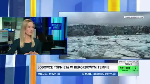 Lodowce topnieją w rekordowym tempie